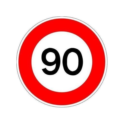 Autocollant pâque de 3 pièce voiture limite vitesse 90 KM/H