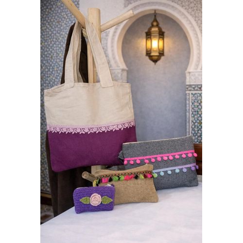 Sac cabas avec 3 pochettes – Design élégant et féminin