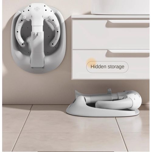 Baignoire pour bébé à hauteur réglable, support pliable pour nouveau-né 0-6 mois, table de bain antidérapante et ajustable, porte-bébé de bain pratique et facile à utiliser, support de baignoire pour bébé/tout-petit