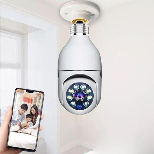 Caméra de surveillance intelligente 360° à visser comme une ampoule Appareils photos de surveillance