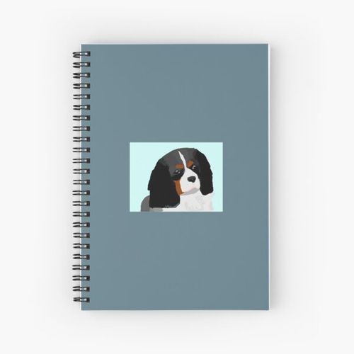 Milou- Cavalier King Charles Spaniel Spiral Notebook Bloc note