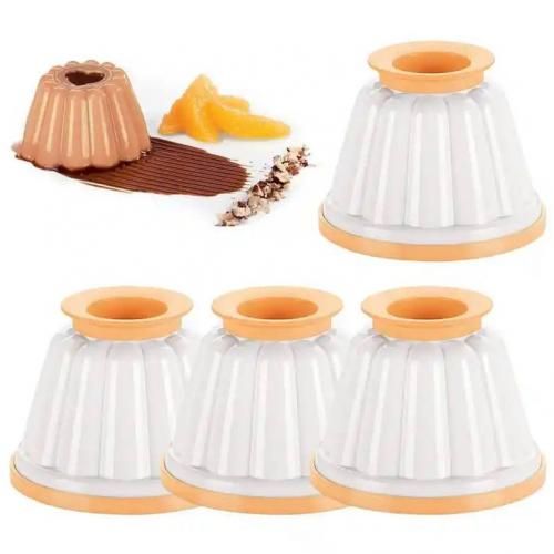 Moules a Flan Avec Couvercles Dessin 4 Pcs