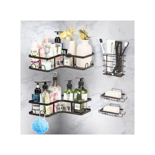 étagère organisateur en métal salle de bain, Organisateur en 5 pièces