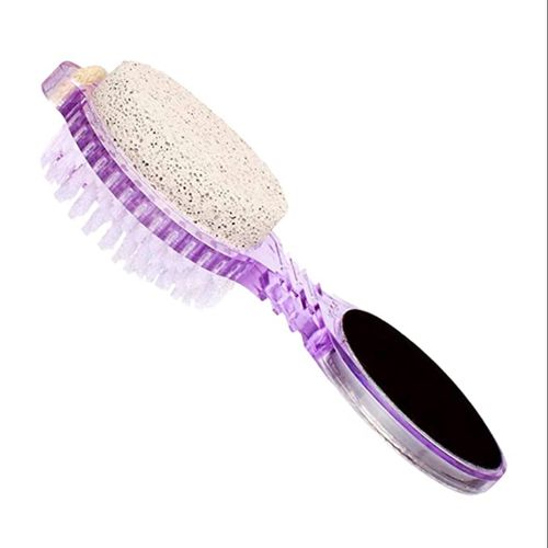 4 en 1 brosse de manucure et nettoyage des ongles, lime en métal,planche d'émeri