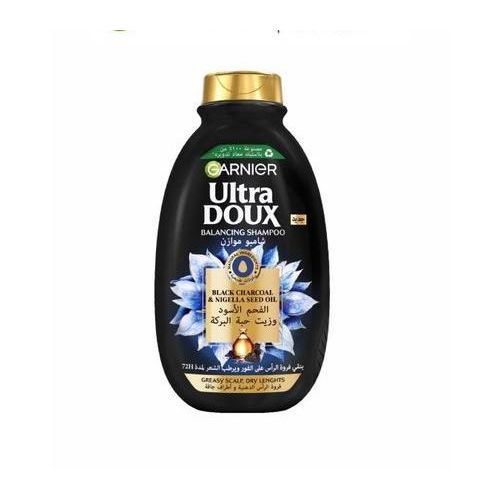 Garnier Ultra Doux - Shampoing purification et brillance Charbon et Nigelle pour cheveux gras - 200ml