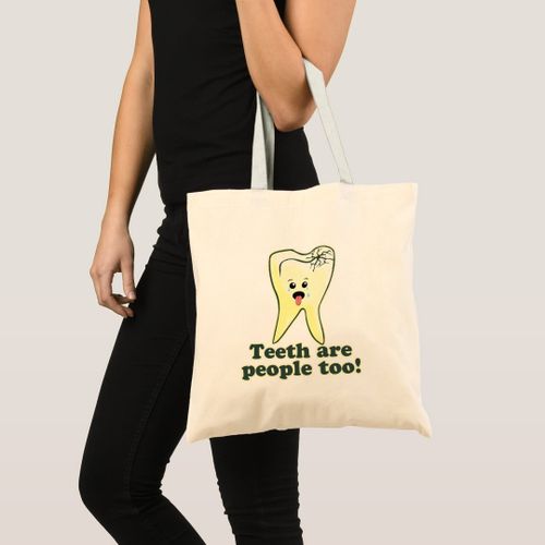 Funny dental hygienist tote Unique, haute qualité