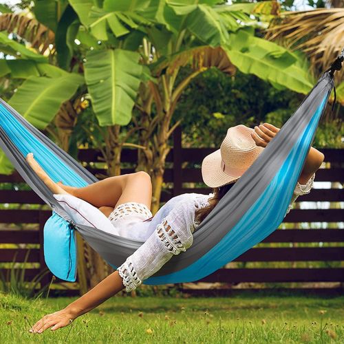 Hamac de Voyage Portable avec Sac de Rangement – Idéal Camping, Plage & Randonnée