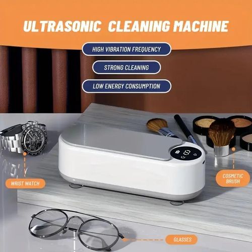 Nettoyeur Ultrasons, Portable Machine de Nettoyeur Bijoux à Ultrason, Appareil de Nettoyage pour Bijoux, Lunettes, Bague, Montre, Dentier