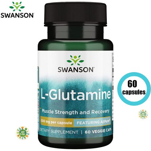 L-Glutamine, 500 mg, 60 Veggie Caps Glutamine