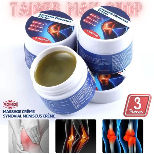 3 boites Cream Synovial Meniscus - عبوة جديدة: مرهم ساخن/بارد لتخفيف آلام العضلات، والركبة، والمفاصل في الظهر، والرقبة، والمرفق، والكاحل، والخصر، والفقرات العنقية.
