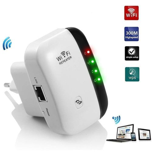 مقوي إشارة الواي فاي 300 – مكرر طويل المدى مع ونقطة وصول