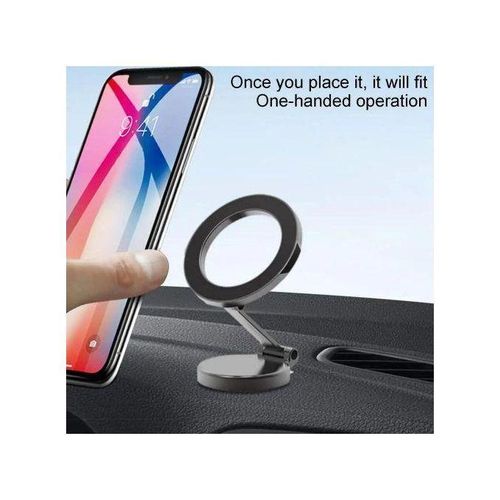 support de tlphone magntique pliable rotatif 360 degrs pour tableau de bord de voiture