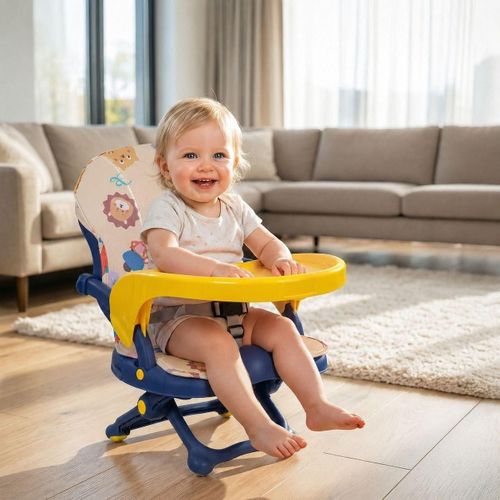 Chaise d'alimentation pliable pour enfant, chaise Haute Bébé Inclinable, Table à Manger Multifonction Réglable en Hauteur pour Enfants