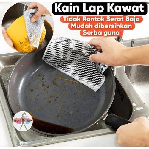 Serviette de vaisselle magique de cuisine, élimination de la rouille, livres en fil d'acier métallique, chiffon, cuisinière à micro-ondes, outils de nettoyage, gril