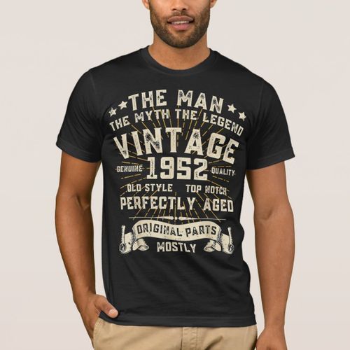 T-shirt Hommes Mythe Légende 1952 70e anniversaire Pour 7