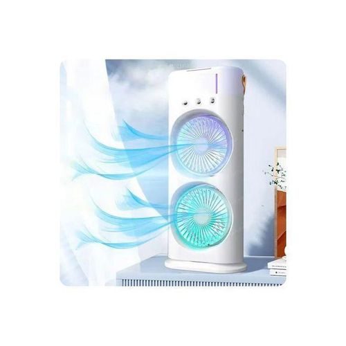 Climatiseur portable 3/1, refroidisseur d'air, veilleuse LED, humidificateur, bureau et la maison