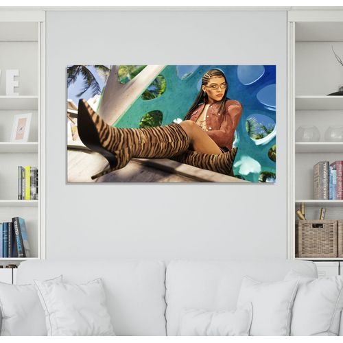 Tableau decoratif Gta 6 Lucia Ultimate Edition Vice City Style - Mural - taille en choix