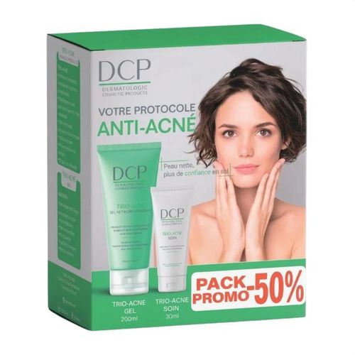 Pack Promo Protocole Anti-Acné Trio-Acné (Gel 200ml + Soin 30ml) - DCP