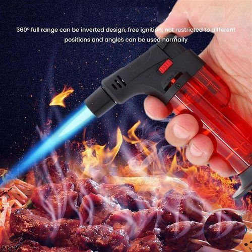 شعلة مطبخ مع قفل أمان - لهب قابل للتعديل مناسب للتخييم