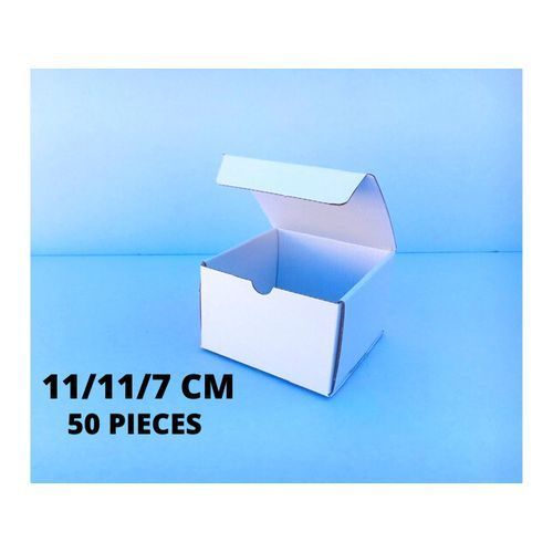 Carton d'emballage 50 Boites blanc - 11x11x7cm