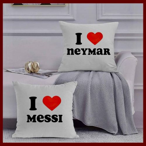 Coussins Messi & Neymar