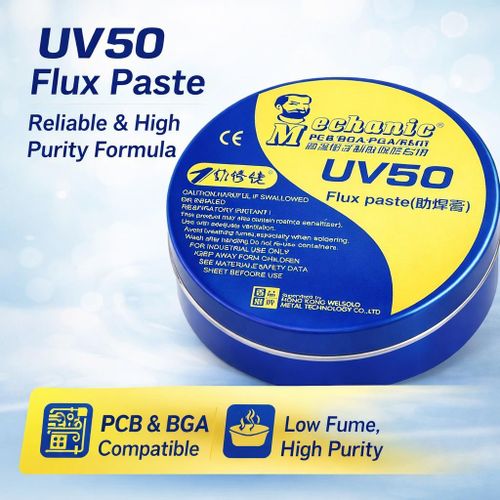 Flux de Soudure UV50 Pâte BGA SMD PCB Haute Pureté Faible Fumée