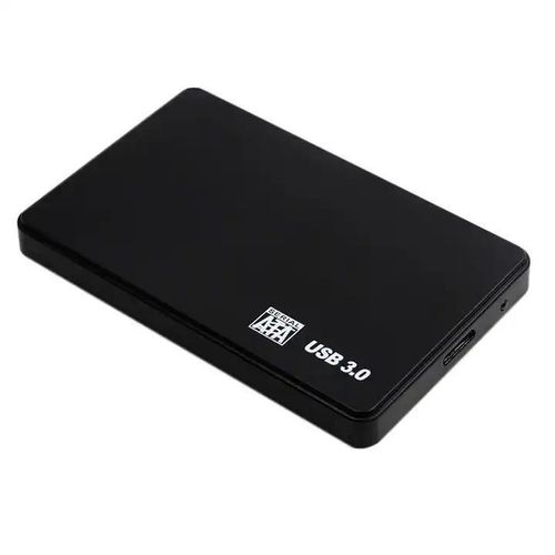 Boîtier de disque dur externe pour ordinateur en plastique ABS noir SATA USB3.0 de 2,5 HDD