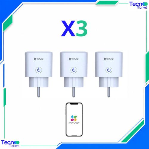 Pack x3 Prises Connectées WiFi 10A – Intelligentes – Android & iOS (T30)