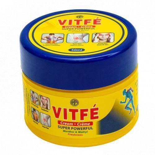Crème VITFÉ 50g – Soulagement Rapide des Douleurs Musculaires et Articulaires – Idéal pour Dos, Cou, Courbatures et Récupération Sportive