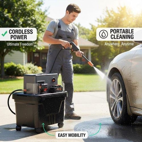 Nettoyeur Haute Pression Sans Fil Tout-en-Un
