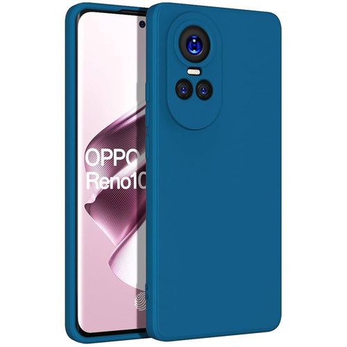 غطاء سيليكون لهاتف Oppo Reno 10 5G أزرق – حماية أنيقة وسهولة الاستخدام