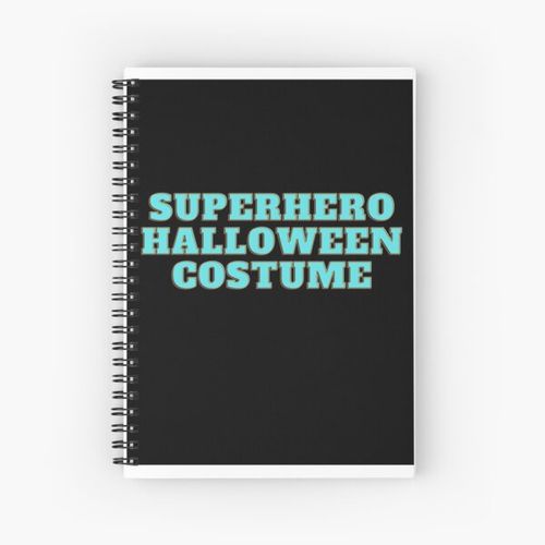 Superhero Halloween Costume Spiral Notebook Bloc note
