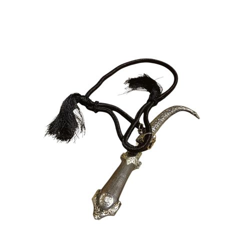 Poignard traditionnel pour enfant – Petit format avec corde noire épaisse