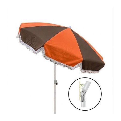 Parasol de Plage et Jardin Ø 2 Mètres – Réglable en Hauteur avec Inclinaison Ajustable