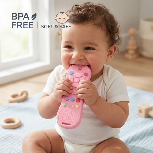 Anneau de dentition pour bébé, jouet à mâcher, télécommande, jouet de dentition pour bébé