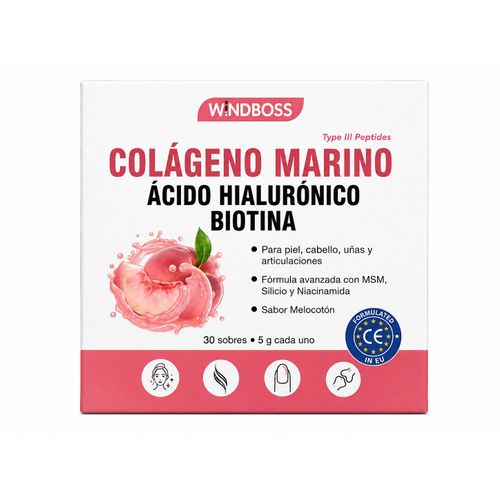 Collagène Marin Type III + Acide Hyaluronique & Biotine – 30 Sachets