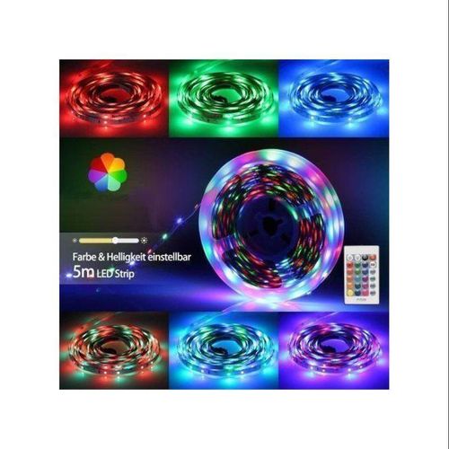 Bandes lumineuses Led 5M , 12V , Flexible, avec Télécommande