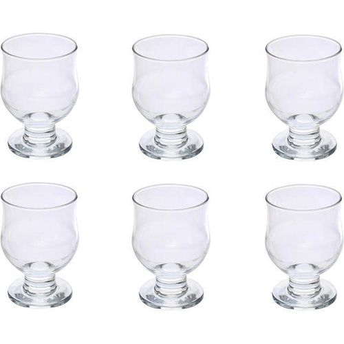 Verres transparents, 6 Bols pour ice crème jus limonade salades et Fruits 240 ml