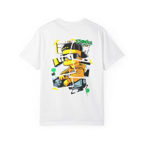 T-shirt Streetwear simpson & Pop Culture MODEL 3 - 100% Coton Premium - COULEUR BLANC