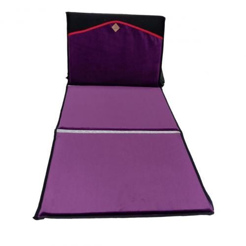Tapis de priere avec dossier mauve