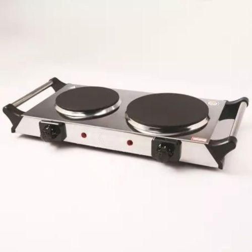 Cheminée électrique pour cuisine, surface SS, 2 torches, chaud