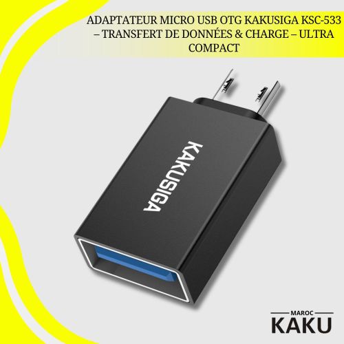 Adaptateur USB Type-C OTG KSC-533 – Transfert de Données & Charge – Ultra Compact