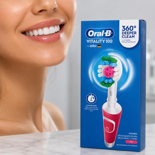 Vitality 100 Brosse à Dents Électrique – 360° Deeper Clean