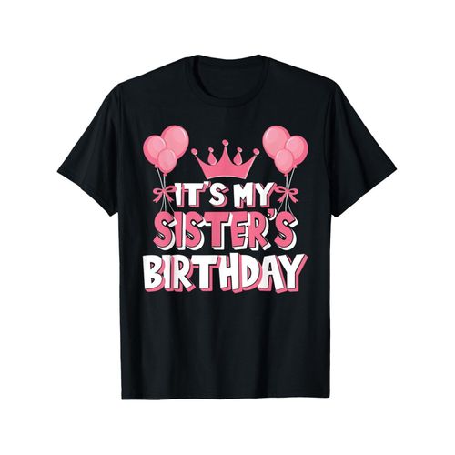 T-shirt 1 pièce en pur pour célébration d'anniversaire de sœurs - Extensible et décontracté, lavable en machine, convient à toutes les saisons, style décontracté, design classique, pour toutes les saisons