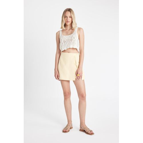 Short Coupe régulière Femme Jaune