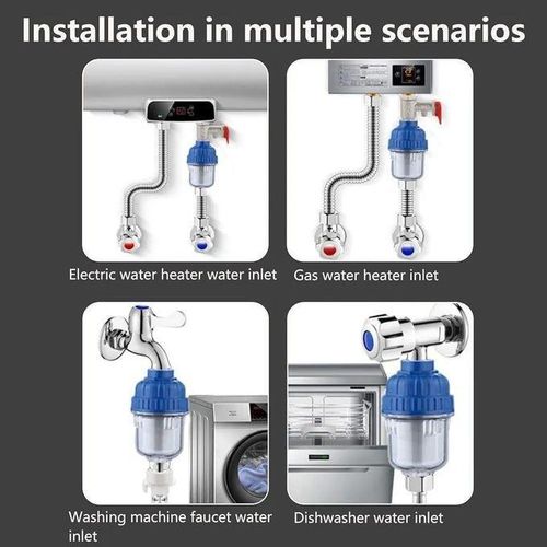Pré-Filtre Eau Intelligent Anti-Calcaire – Protection Totale Chauffe-eau, Machine à Laver & Maison, Filtration Haute Performance