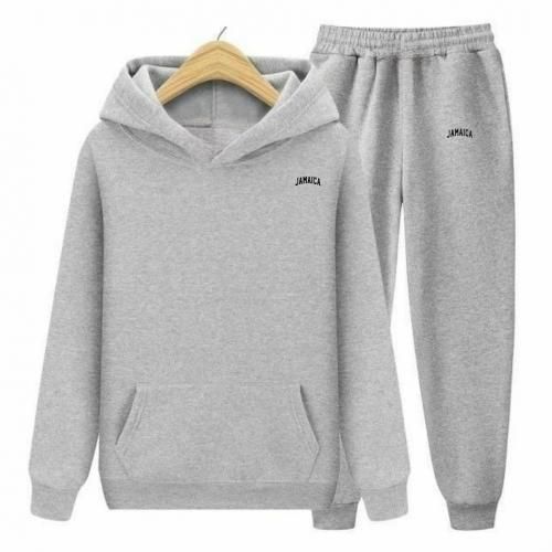 Ensemble sweatacapuche/pantalon gris femme/homme bonne qualité