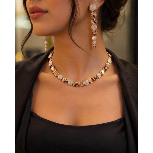 Ensemble Bijoux Femme Doré Rose