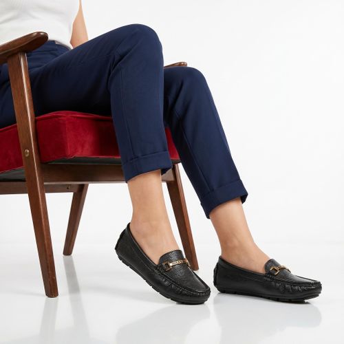 Fibre – Mocassins confortables en Noir