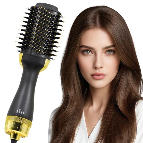 Brosse couleur dorée Haute Puissance Professionnelle Multifonctionnels Soufflante